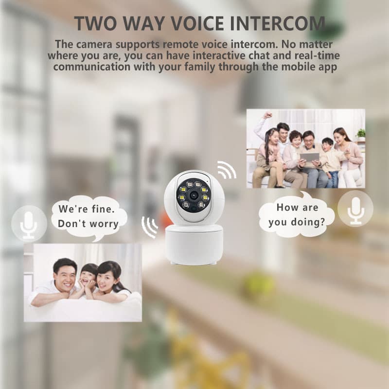 Cross-border wholesale wireless WiFi camera indoor pan-tilt monitor icsee 3MP Super Look