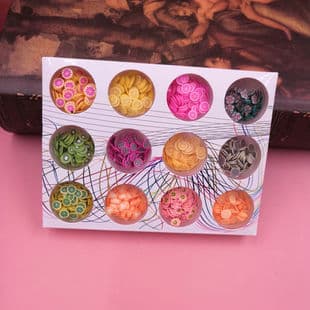 DIY Slime Filler Glitter Fruit Slices Cream Glue Resin Materials for Nail Art Polymer Clay Slices