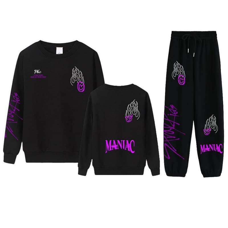 Stray Kids MANIAC Hoodie Set Fan Merchandise Stage Outfit Same Style Hoodie for Men and Women