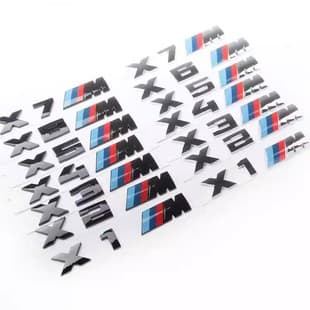 For BMW X1 X4 X5 X6 Modified M Logo X1M X2M X5M X6M X4M Badge Rear Tail Emblem Sticker