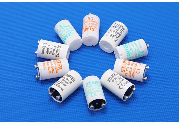 Production of 110V starters for mosquito killer lamps, marine 110V starters, 220V starter connection cables, and starters.