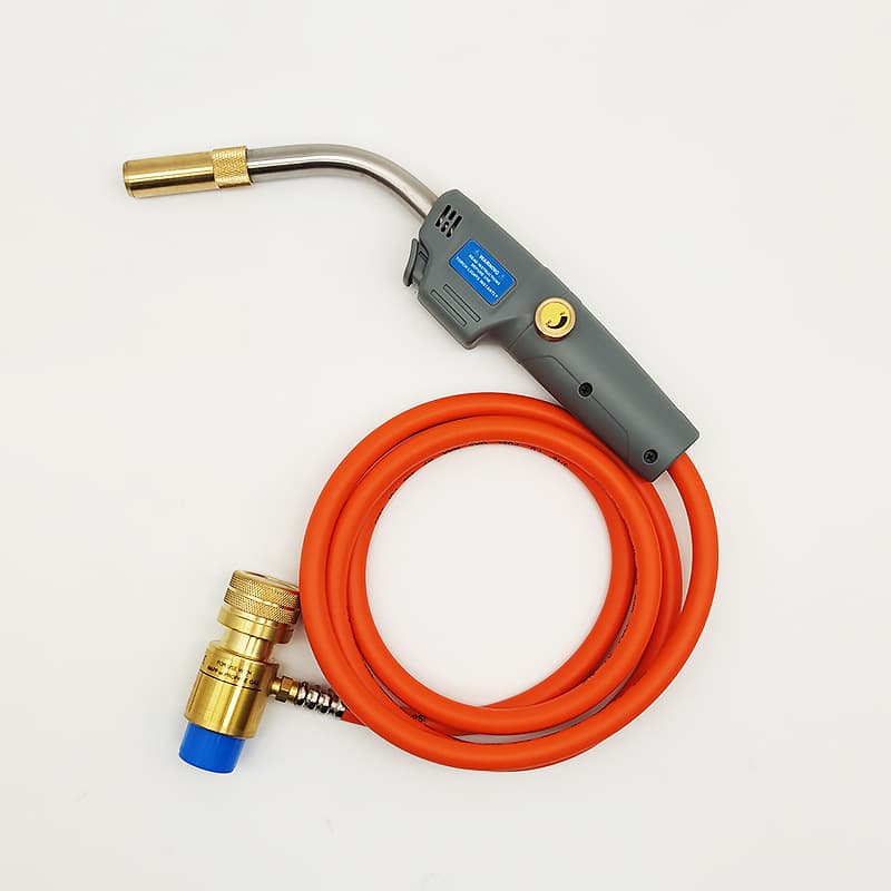 American MAPP Gas Oxygen-Free Welding Torch for Refrigeration Repair with Hose, Blowtorch for Air Conditioner and Refrigerator Copper Pipe Welding