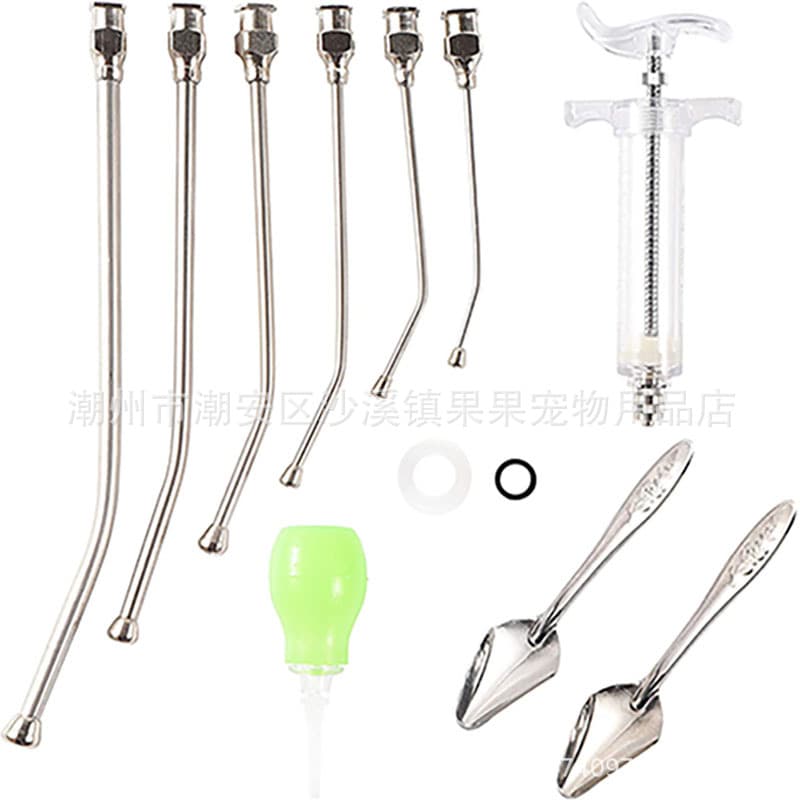 Pet Medicine Feeder, Baby Bird Feeding Tool, Rodent Syringe, Parrot Baby Feeding Spoon, Hand-Feeding Kit