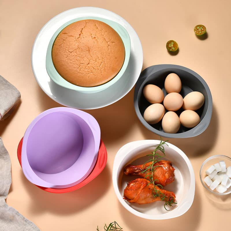 Kitchen Baking Silicone Cake Mold, Easy Release Square Round Silicone Mold, Home Commercial Bread Baking Tool