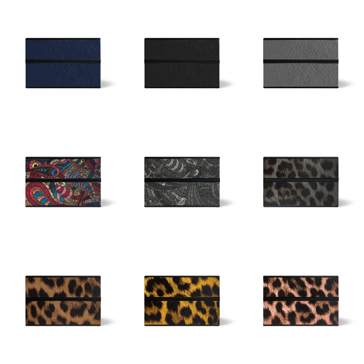 Compatible with iqo ilum 20-pack Leopard Print Elastic Box PC Leather Full Coverage Moisture-Proof Terea Marlboro h Waterproof