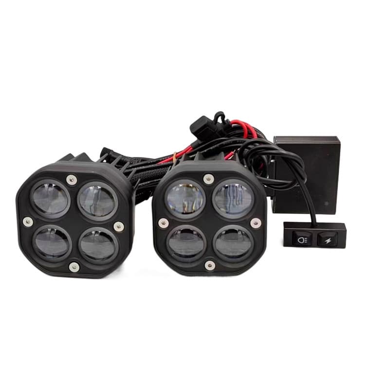 Cross-border Car Front Bumper Light Modification Roof Light Four-leaf Clover LED Super Bright Headlight Strong Light