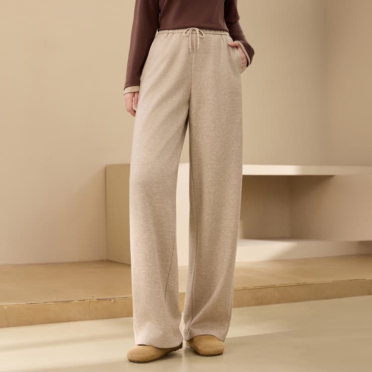 [Floor-length wide-leg pants] Comfortable, flowing, and relaxed wide-leg pants for plus-size women, new winter style.