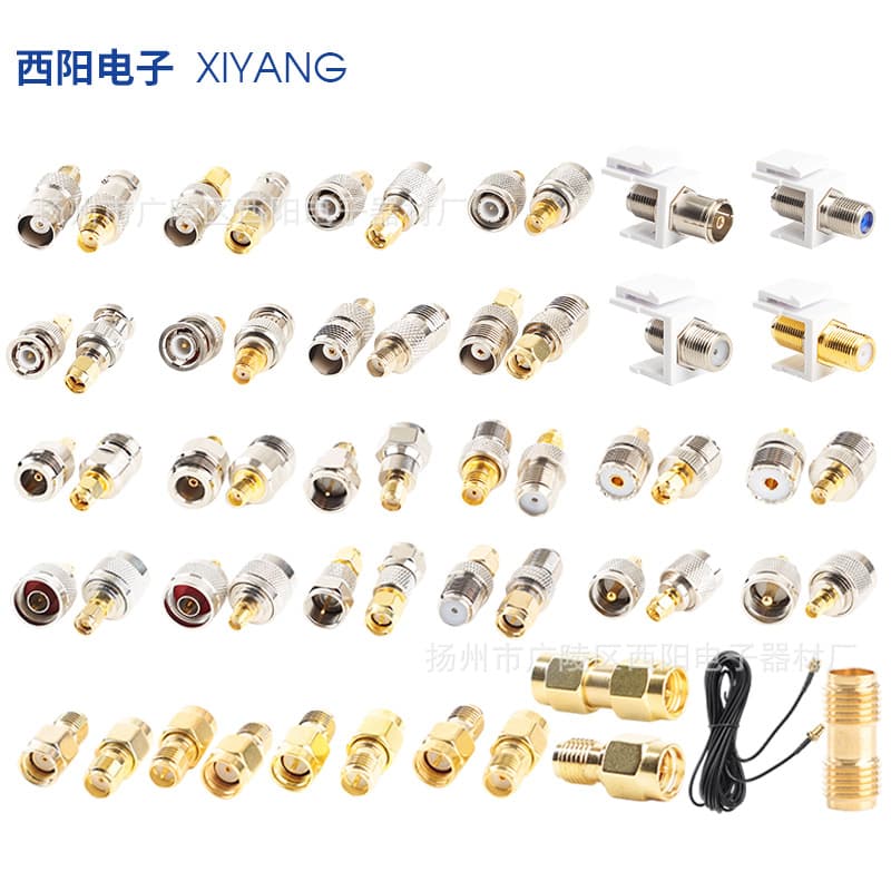 SMA-JJ Male to Female SMA-KK/JKW Antenna Adapter RF Connector Double Male to Female