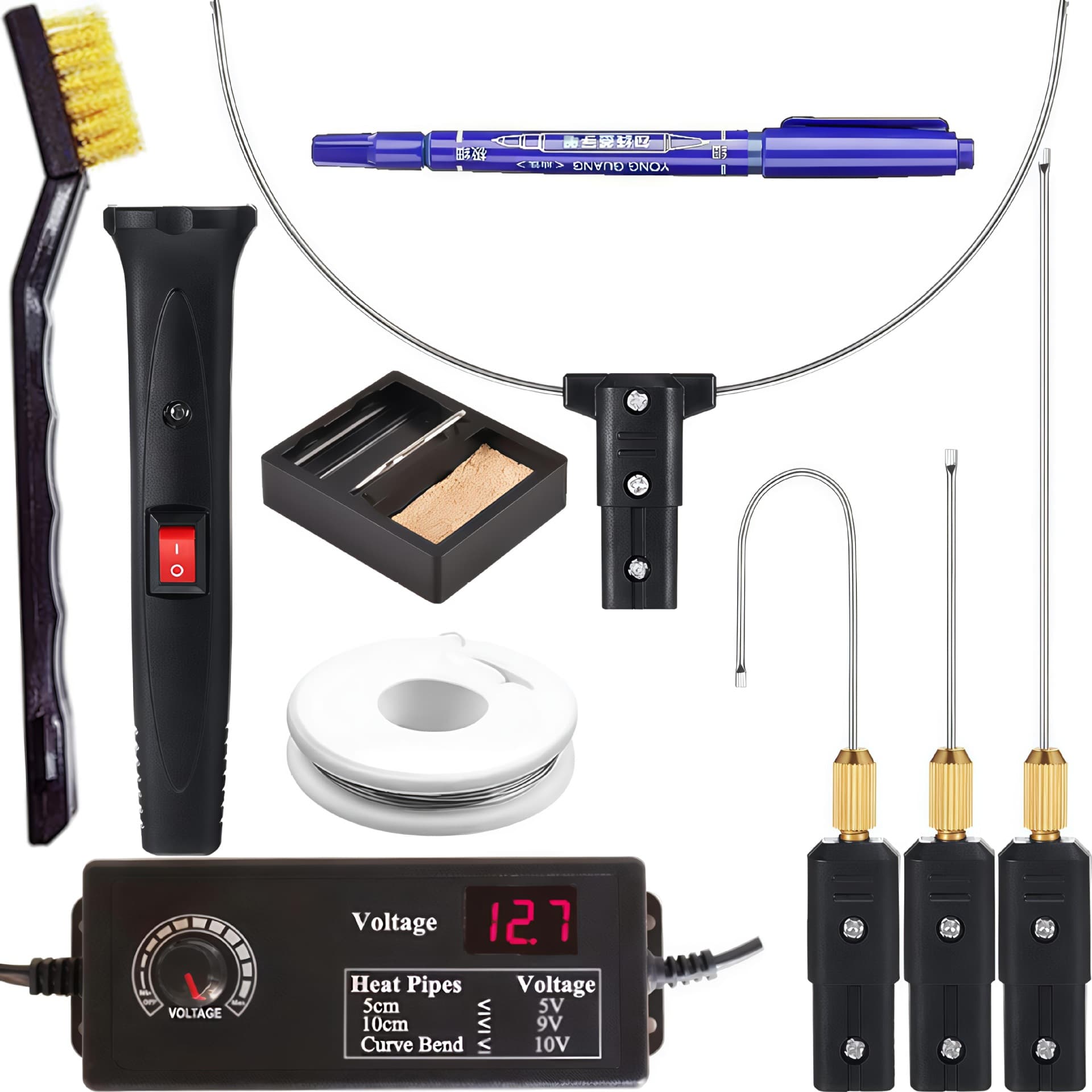Cross-Border Pin-Type Electric Heating Pen, Foam Cutting Pen, Heating Wire Manufacturer, 3-in-1 4-in-1 Digital Display Adjustable Heating Pen