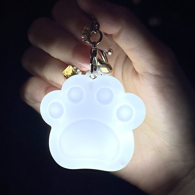 USB Rechargeable Keychain Night Light, Creative Bag Light Gift for Outdoor Night Fishing/Camping, Cross-border