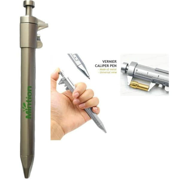 Push-Button Multifunction Vernier Caliper, Primary School Early Stage, Outstanding Origin, Scalar Fixed Point Depth Gauge Ballpoint Pen