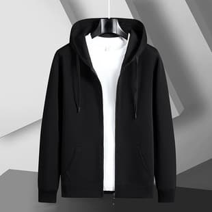 Men's Zip-Up Hoodie, New Spring/Autumn Fashion, Casual Sportswear, Youth Style with Pockets, Formal Blazer Design