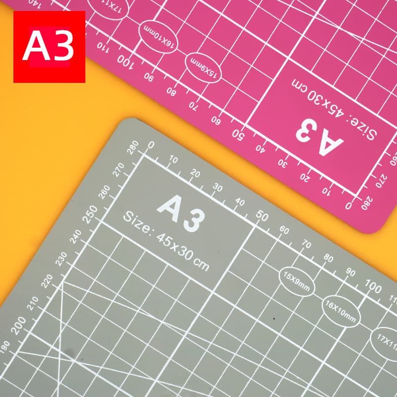 A3 Three-Layer Cutting Mat Handmade Pad, PVC Double-sided Cutting Mat, Art Engraving Board, Paper Cutting Desktop Anti-cut Mat