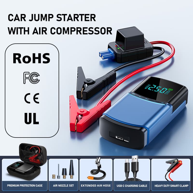Car Jump Starter & Tire Inflator Emergency Power Supply Cross-Border Source