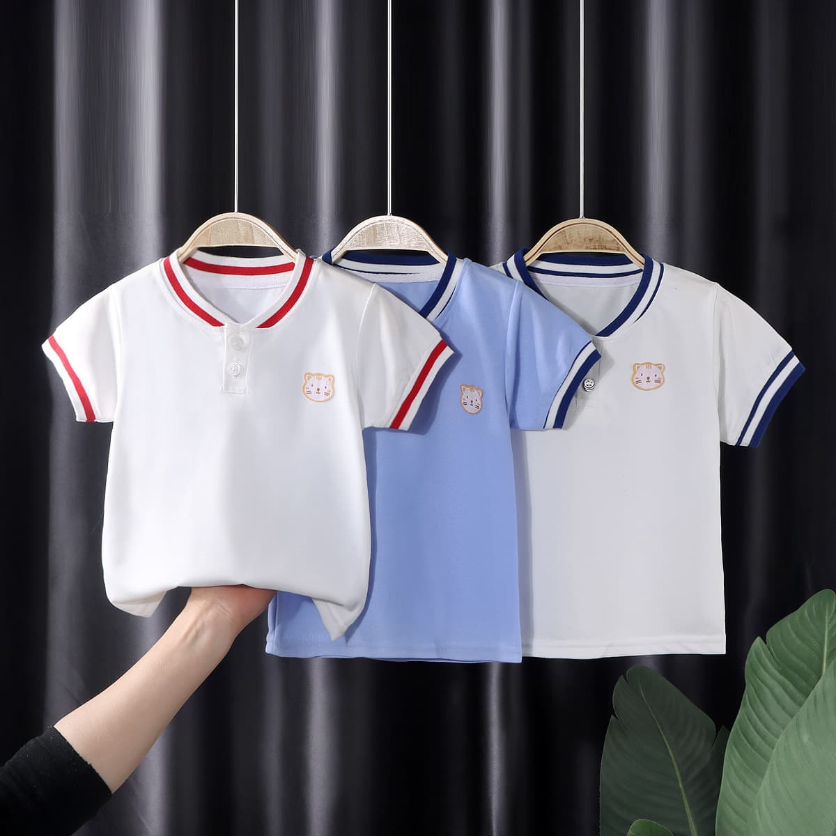 New Boys' Summer T-Shirt 2025 Kids Polo Shirt Short Sleeve Casual Top for Toddlers and Children