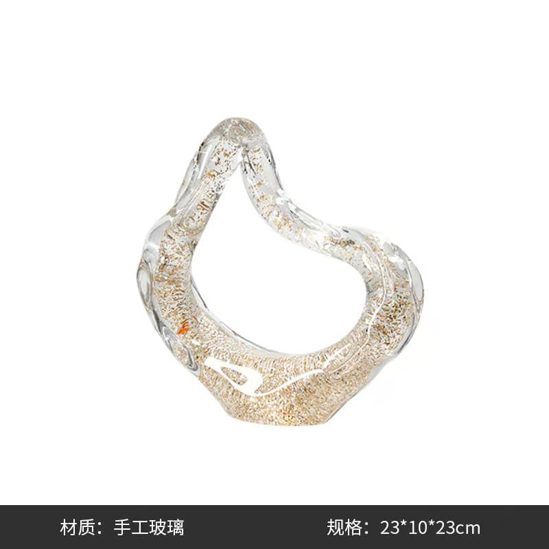 Modern Minimalist Transparent Glass Candle Holder Vase Decorative Ornament Home Soft Furnishing Showroom Hotel