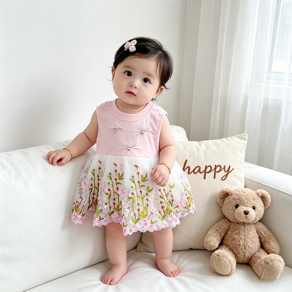 Baby Clothes, Summer Outfits, Infant Jumpsuits, Small Baby Rompers for Outings, Summer Princess Baby Romper Dresses