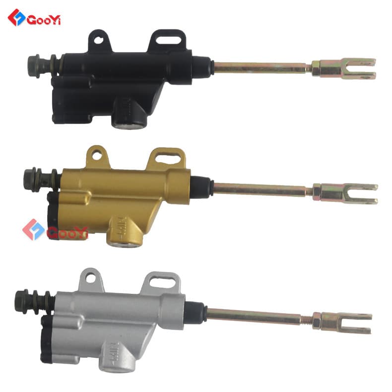 Off-Road Motorcycle ATV Sand Buggy Accessories Rear Brake Master Cylinder, Inline Brake Pump, Foot Brake Pump, Integrated Pump, Gold
