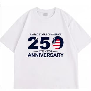 Euro Size USA 250th Anniversary 250 Years - America T-Shirt 1776 Independence Day Top