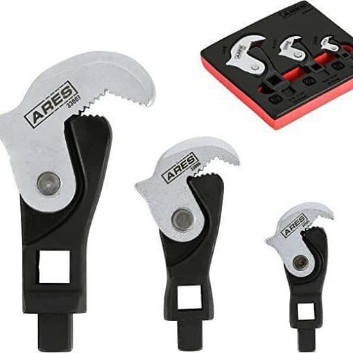 Torque wrench ratchet adjustable open rebar beak adapter crescent head plug hook