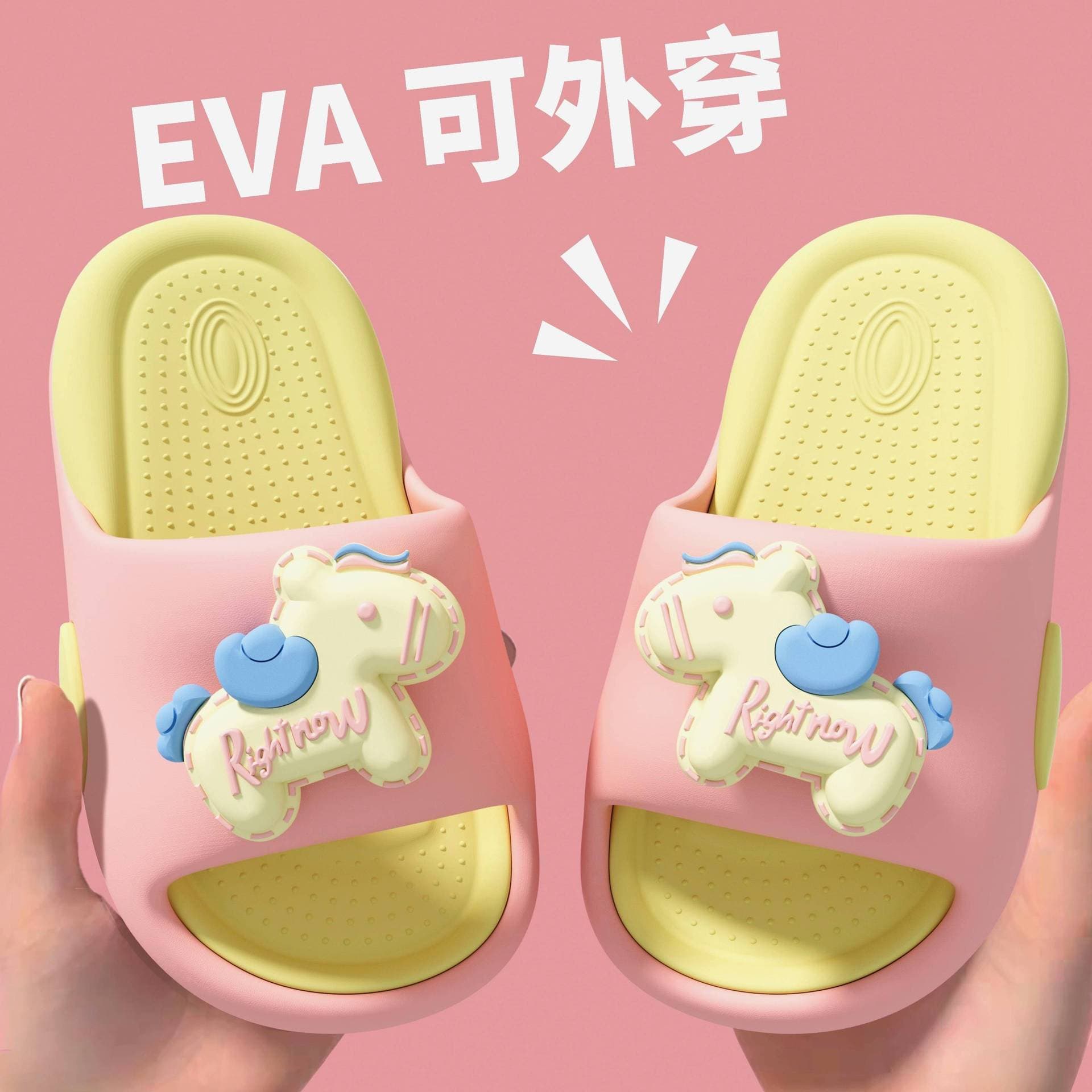 Summer Children's Slippers, Soft Sole, Non-Slip, Baby Girl Toddler Home Sandals, Ultra-Light, Cloud-Like Feel for Boys