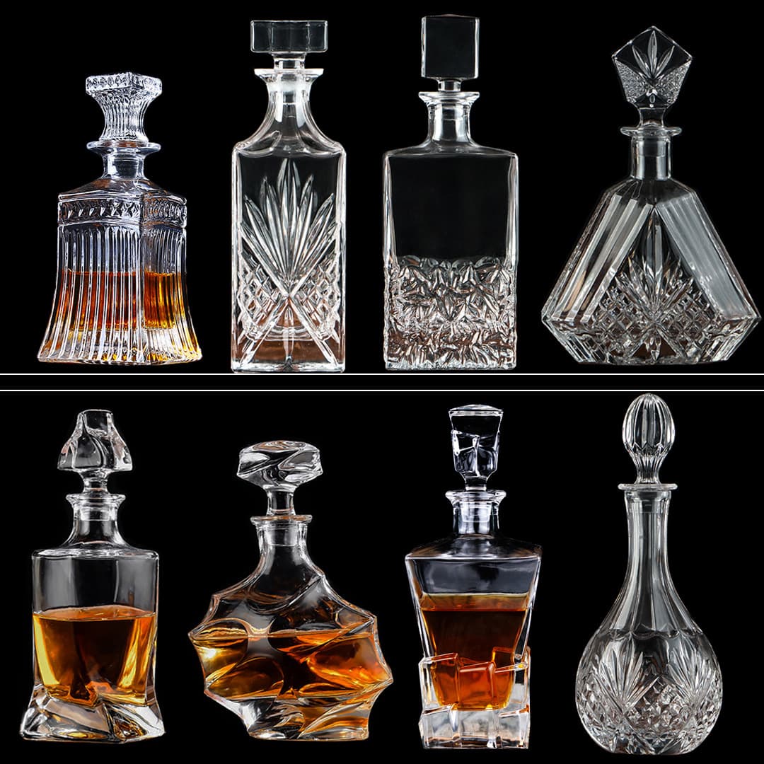 Amazon cross-border crystal glass whiskey bottle, foreign wine bottle, decanter, wine bottle, wine glass, wine set
