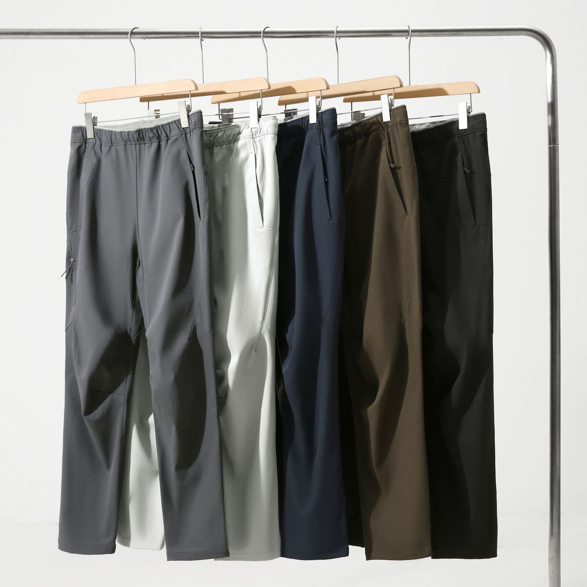 Autumn/Winter Popular Outdoor High-End 4D Tailored Unisex Couple Commuter Casual Pants Fleece-Lined Outdoor Trousers
