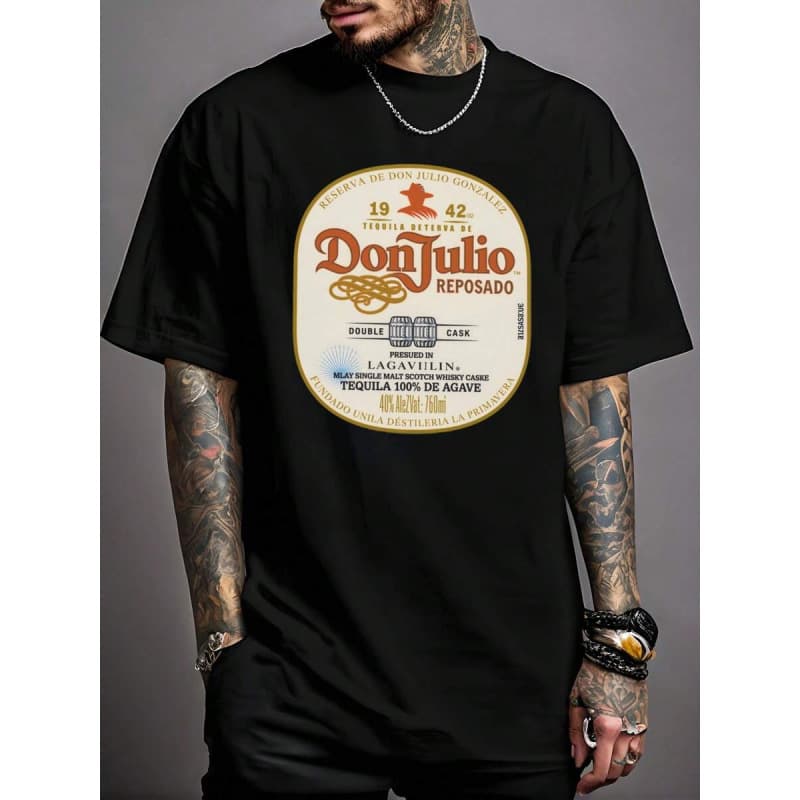 Ouma Cotton Men Plus Size T-Shirts for Men Street Wear