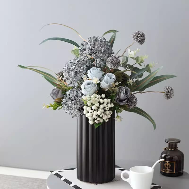 Modern Luxury High-End Artificial Floral Arrangement Decoration for Living Room TV Cabinet, Hotel Showroom, and Dining Table