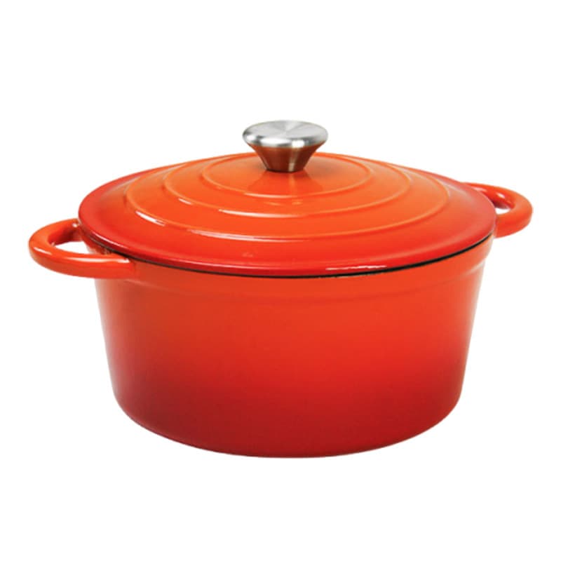 Home Enameled Cast Iron Pot Double Ear Stew Pot for Gas and Induction Cooktops Enamel Soup Pot Cooking Pot Braising Pot