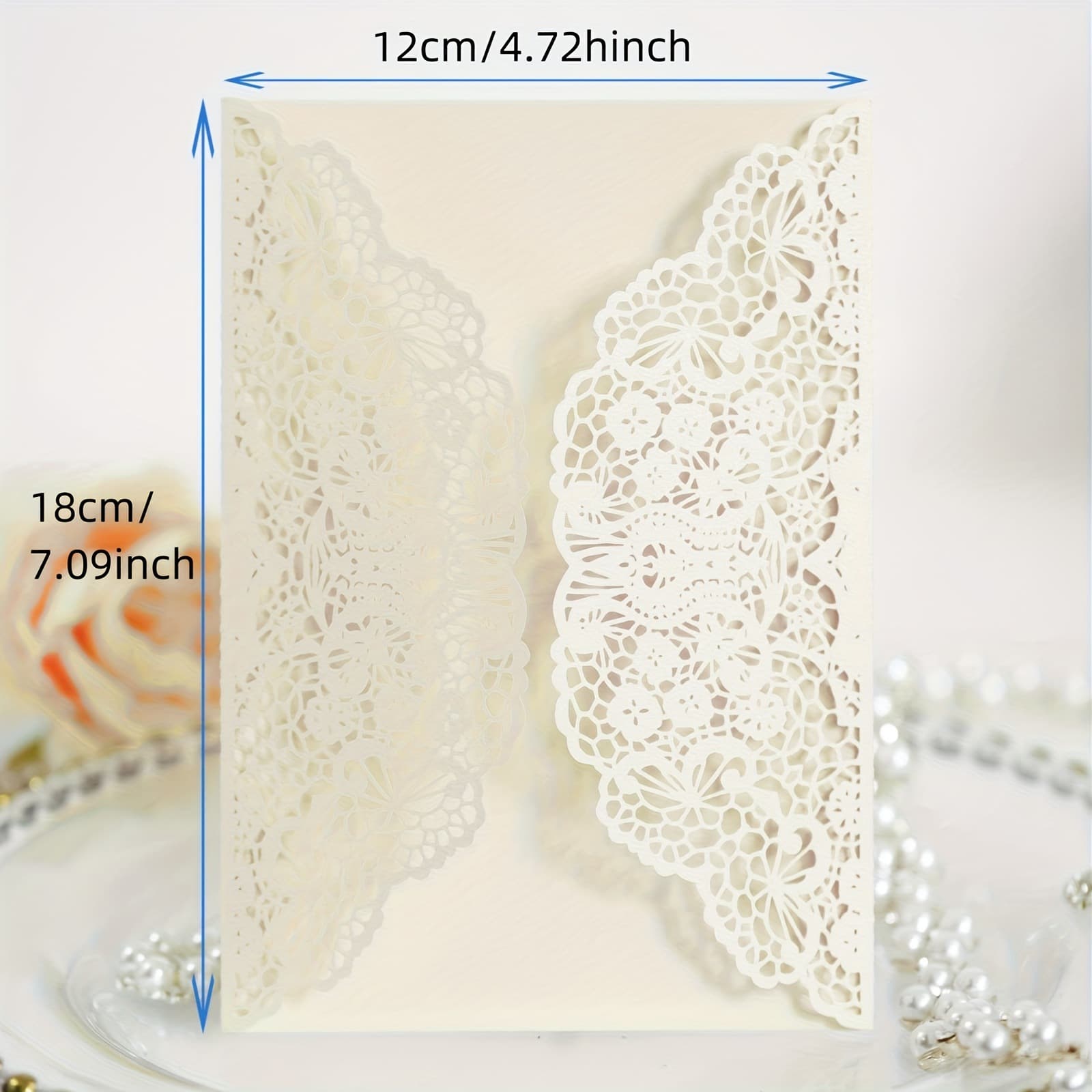 Export wedding butterfly lace greeting cards laser-cut wedding invitations European-style wedding cards factory wholesale