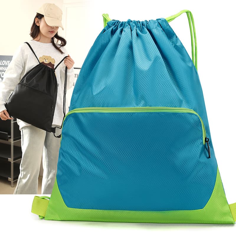 Printed sports fitness bag for men and women training backpack portable drawstring backpack basketball bag large capacity drawstring pocket