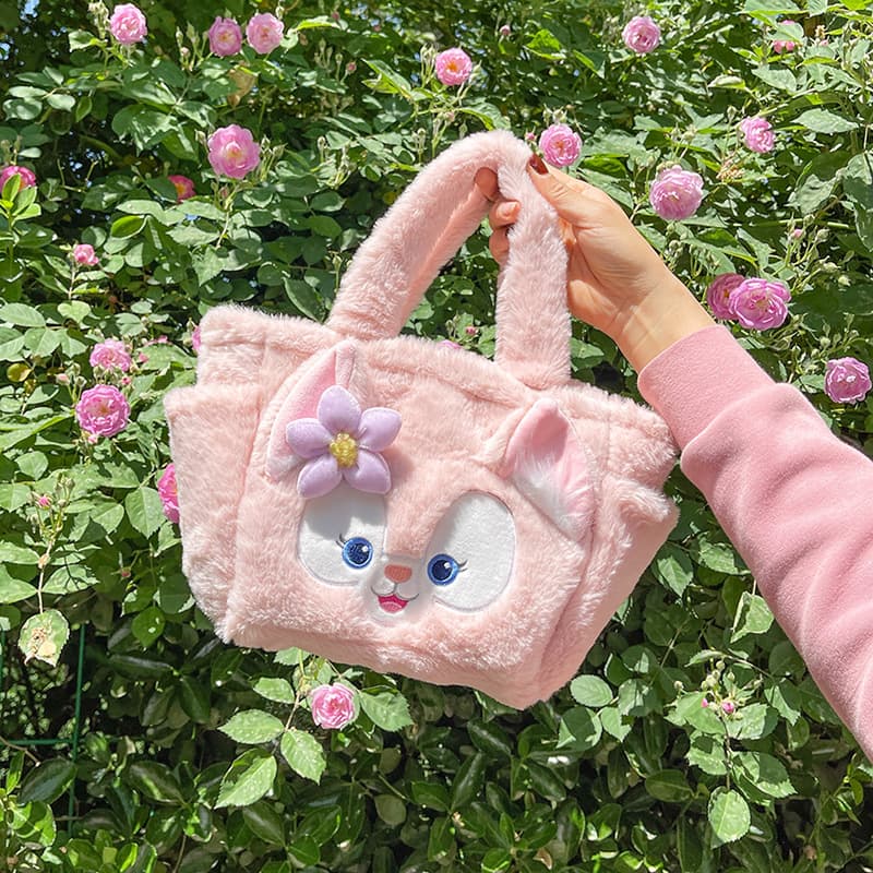 Adorable Fluffy Casual Cartoon Large Capacity Handbag for Girls