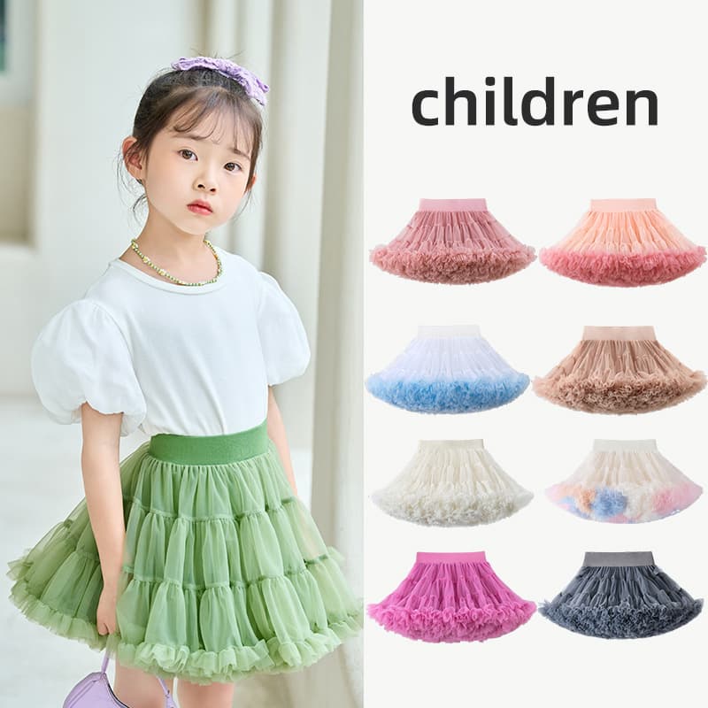 Amazon Cross-border Tutu Skirt for Girls, New Baby Girl Puffy Skirt, Fashionable Children's Tutu Skirt