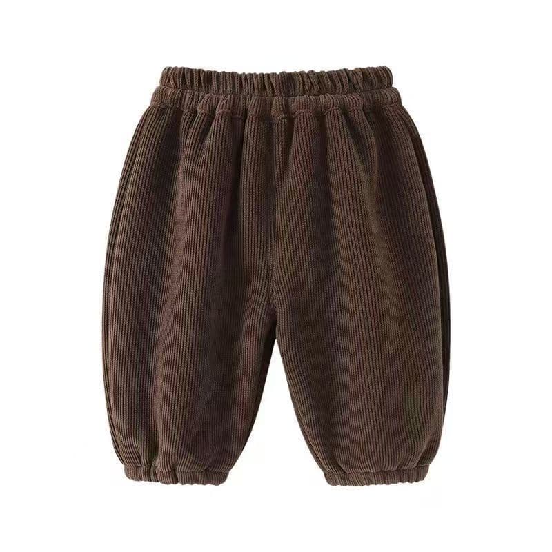 2025 autumn and winter velvet thickened soft alpaca casual pants for boys and girls bloomers