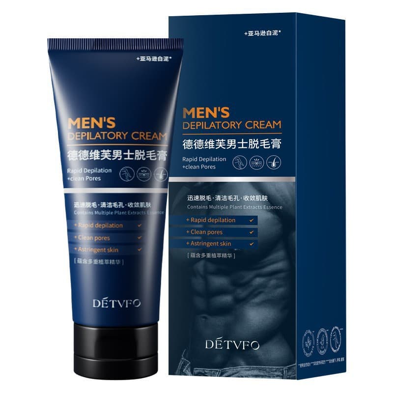 Dedeweifu Men's Hair Removal Cream with Amazonian White Clay, Gentle, Stock Available for Immediate Shipping and Drop Shipping