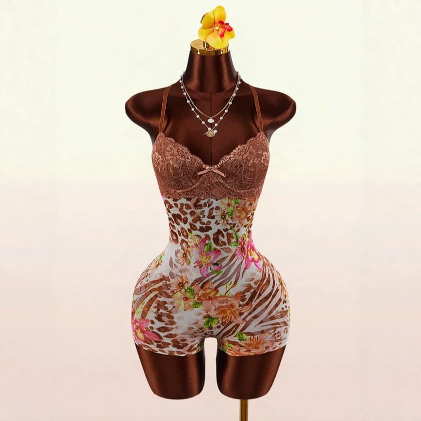 2026 European and American new printed lace jumpsuit foreign trade AliExpress Amazon cross-border hot style summer jumpsuit
