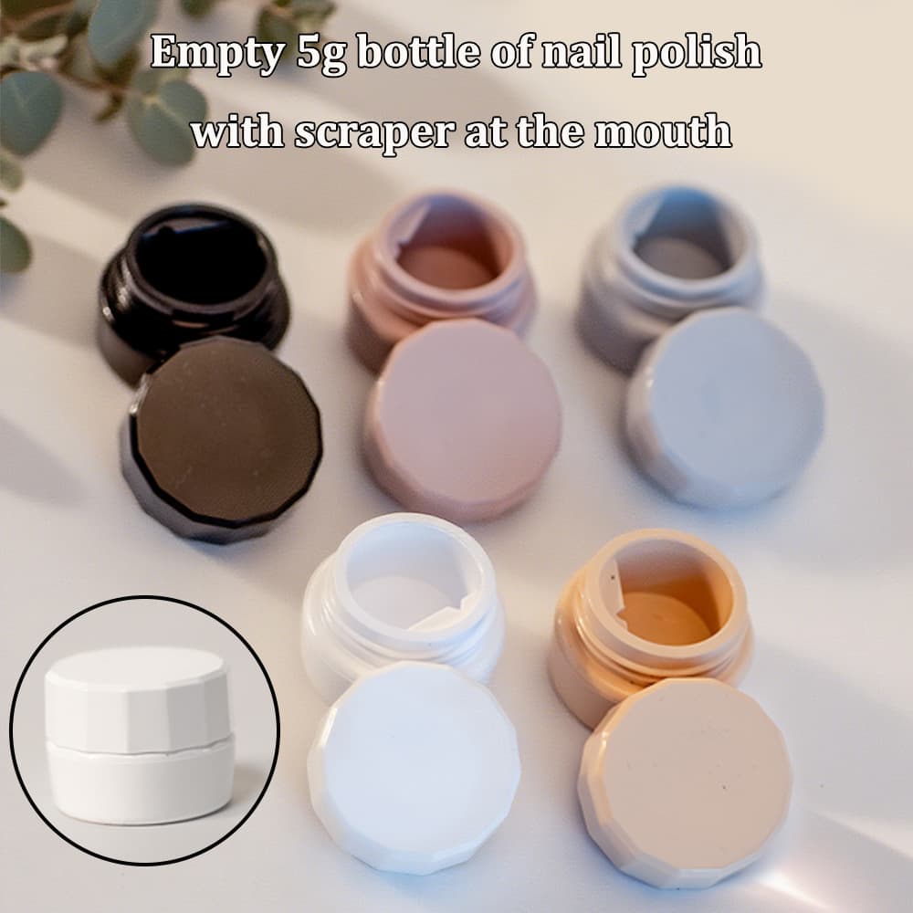 Spot Japanese style painted cream glue 5g cream bottle manicure bottle nail polish jar Japanese glue box trial cream
