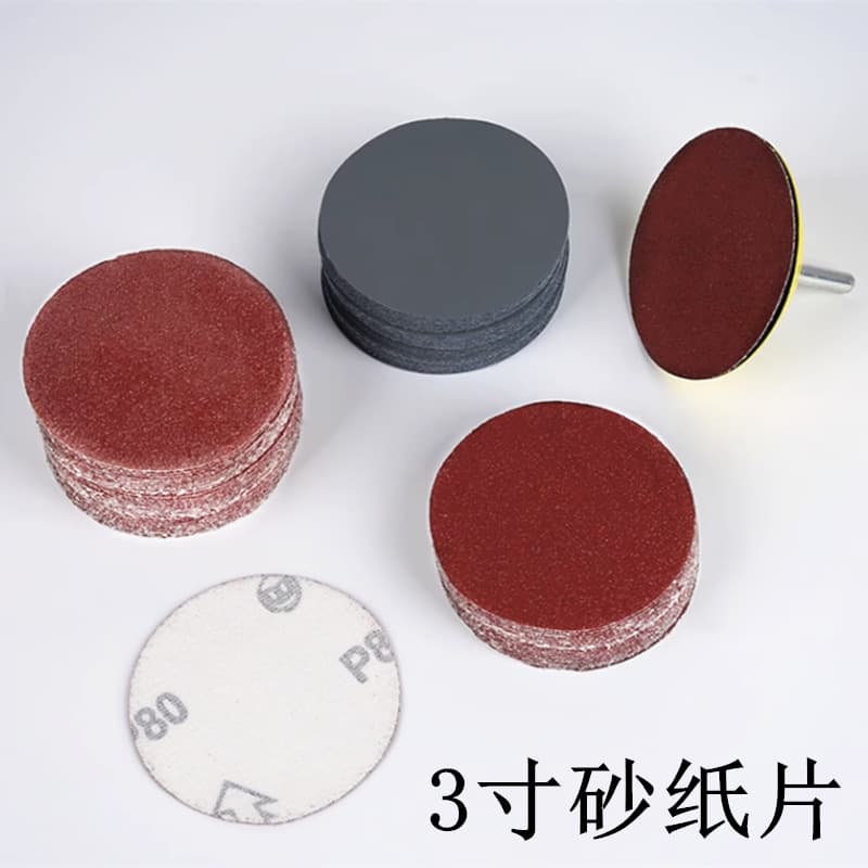 3-inch flocking sandpaper 75mm self-adhesive sanding disc with velvet backing sheet Velcro sheet