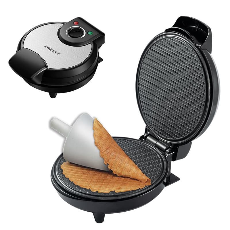 SOKANY135 Egg Roll Machine Cross-Border Sandwich Maker Electric Griddle for Egg Roll Skin, Ice Cream Cone Skin, Sweet Cone DIY, Household Use