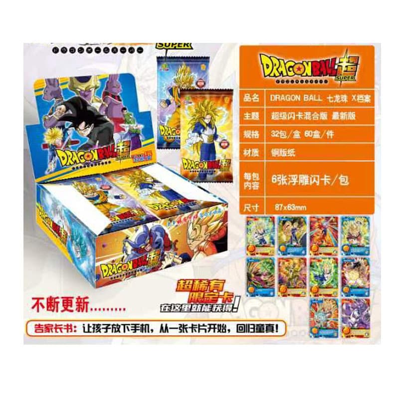 Dragon Ball Cards Goku Anime Character Collection Game Cards Acrylic Birthday Classmate Christmas