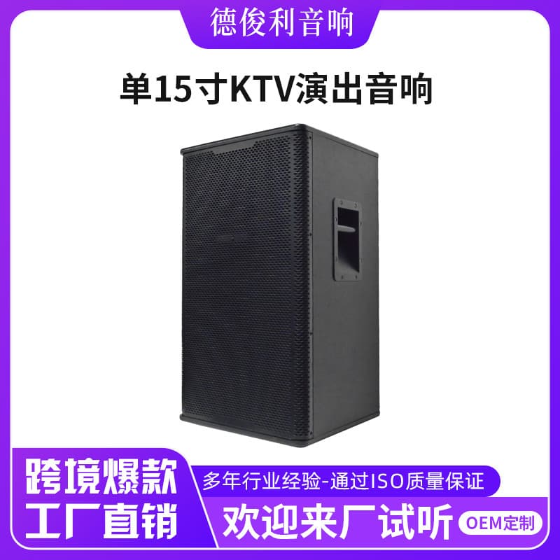 Cross-border professional stage audio single 15-inch KTV performance speaker full-range passive speaker banquet wedding audio