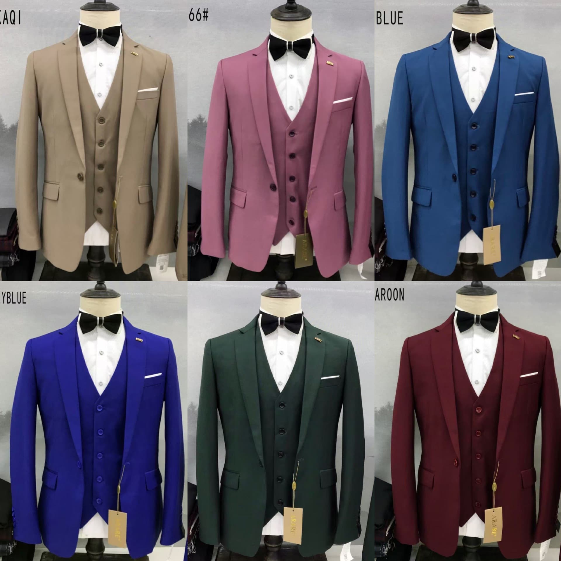 Men's Slim Fit 3-Piece Suit Set for Business, Wedding, Groom, Amazon Business Formal Suit