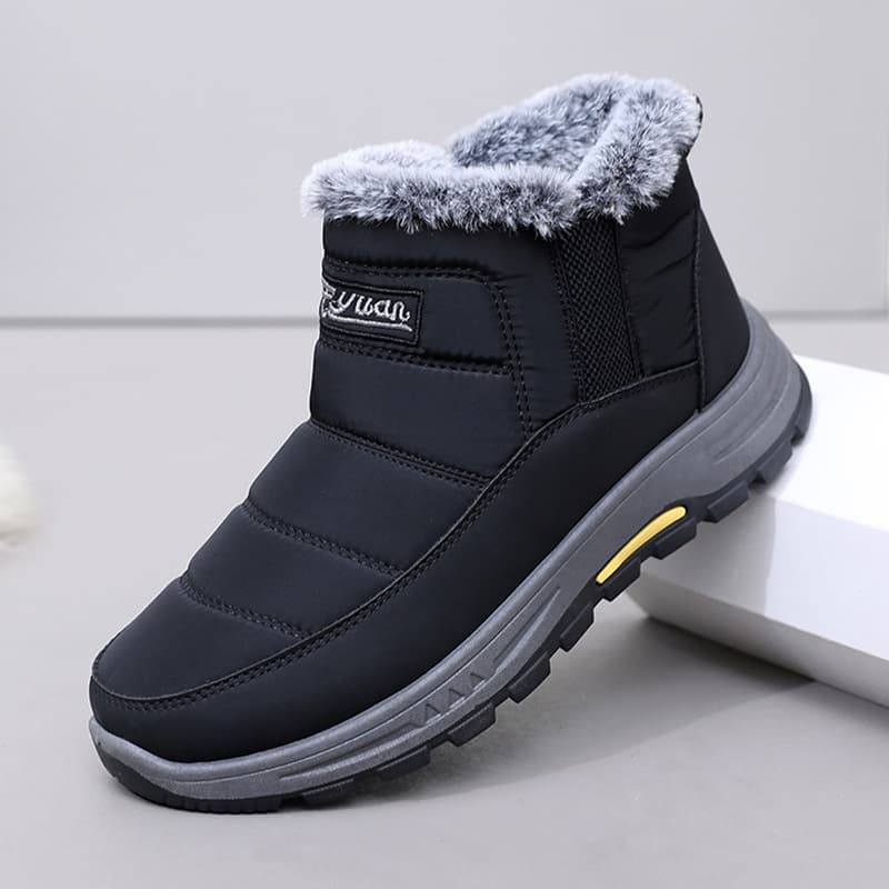 Men's 2025 Winter New Style Snow Boots, Mid-Calf, Fleece Lined, Thick and Warm, Casual Sports Shoes