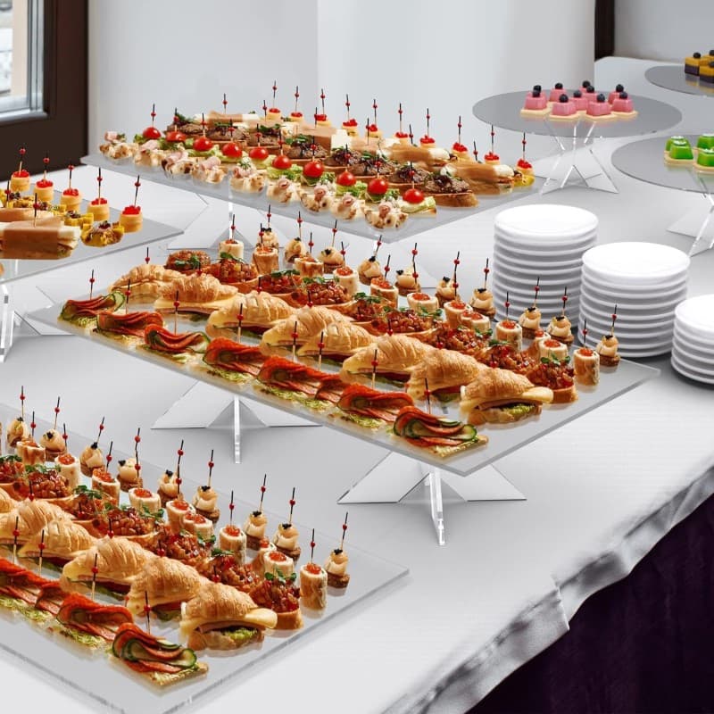 Cross-Border Transparent Acrylic Cupcake Dessert Tray Table Buffet Display Stand Suitable for Parties