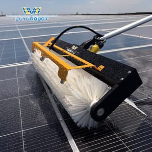 Commercial and Industrial Roof Handheld Solar Panel Cleaning Machine Roller Brush Small Household Solar Panel Cleaning Equipment Distributors Wanted