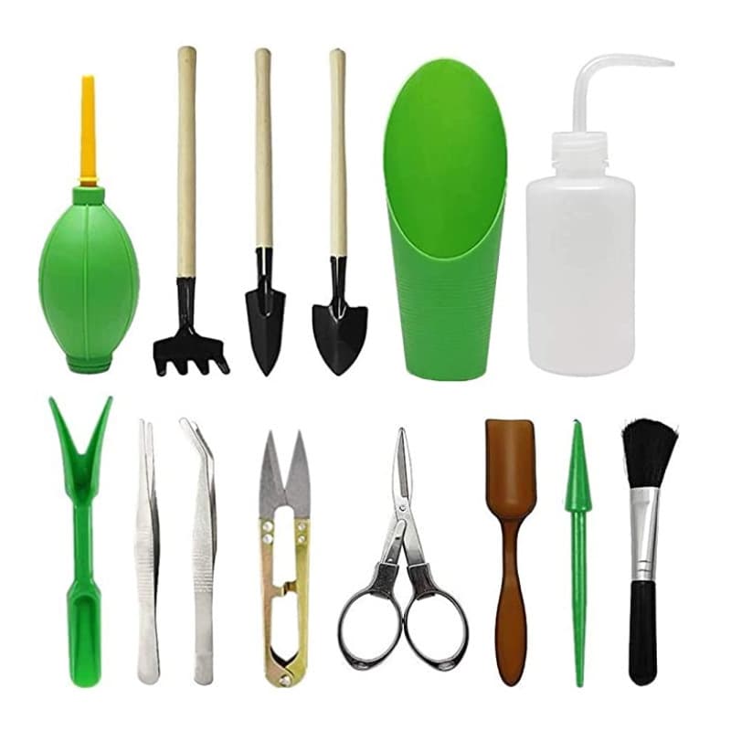 Cross-Border 14-Piece Gardening Tool Set: Succulent Spray Bottle, Seedling Starter, Watering Can, Soil Shovel, Potted Plant Pruning Tool, Shovel