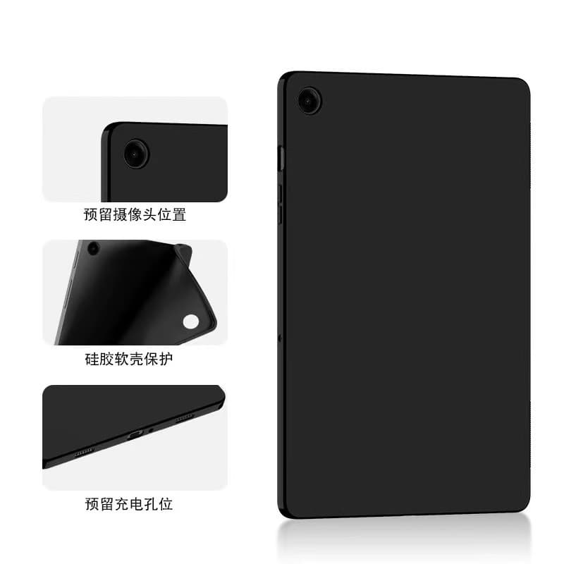 Frosted Heat Dissipation Black Protective Case for Samsung Tab A9, Galaxy A9+ Tablet, A7 Lite