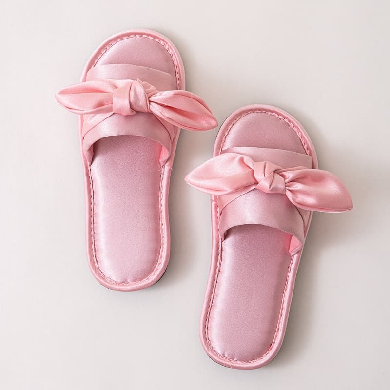 Women's Anti-Slip Summer Fashion Silk Wedding Couple Slippers, Factory Direct Drop Shipping