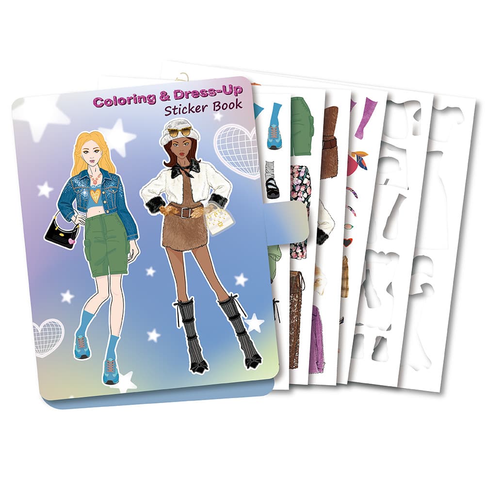 New Cross-Border Dress Up Sticker Set Daily Outfit Sticker Set for Kids Fashion Coloring Book